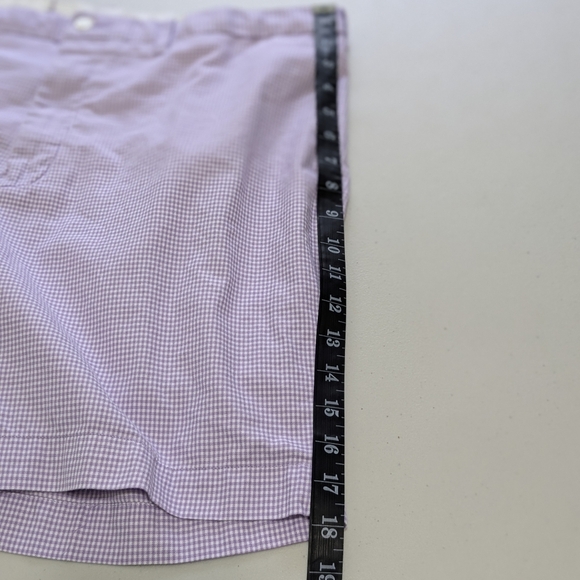 Polo Purple Gingham Checkered Shorts Slim GI Fit, 38 Ralph Lauren - Picture 7 of 12